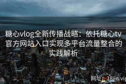 糖心vlog全新传播战略：依托糖心tv官方网站入口实现多平台流量整合的实践解析