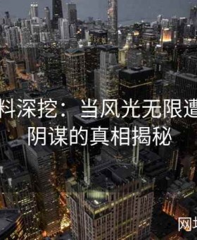 网红黑料深挖：当风光无限遭遇背后阴谋的真相揭秘
