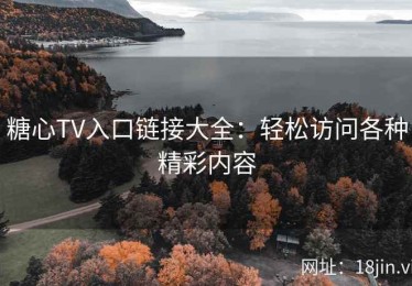 糖心TV入口链接大全：轻松访问各种精彩内容