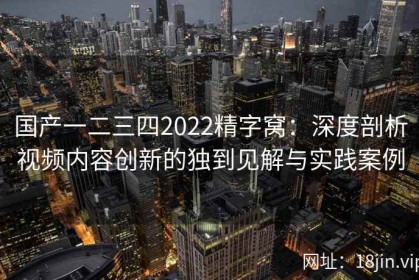 国产一二三四2022精字窝：深度剖析视频内容创新的独到见解与实践案例