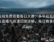 在线免费观看每日大赛：多平台无广告直播与高清回放详解，每日赛事看点app