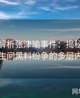 视频全解析张津瑜事件：揭秘吕总参与与卫生间黑料纷争的多层内幕真相