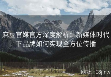 麻豆官媒官方深度解析：新媒体时代下品牌如何实现全方位传播