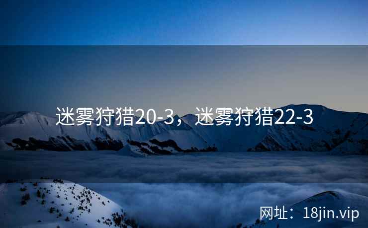 迷雾狩猎20-3，迷雾狩猎22-3